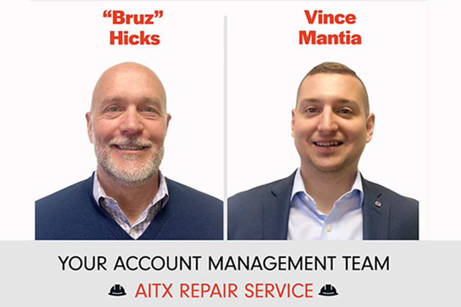 Welcome Bruz Hicks and Vince Mantia as our new Account Managers for AITX Repair Services.