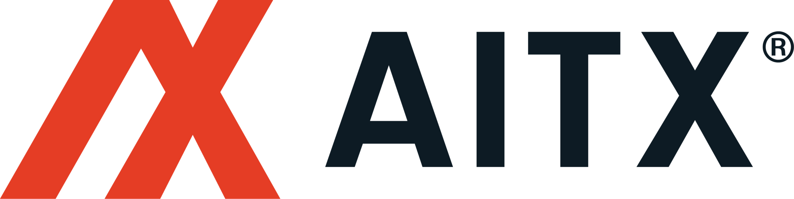 AITX logo featuring a stylized red and black design, representing innovation in artificial intelligence and technology solutions.